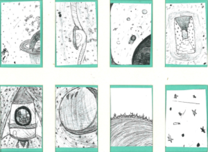 Moon story panels
