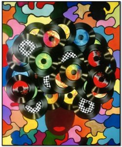 Colorful music-inspired artwork